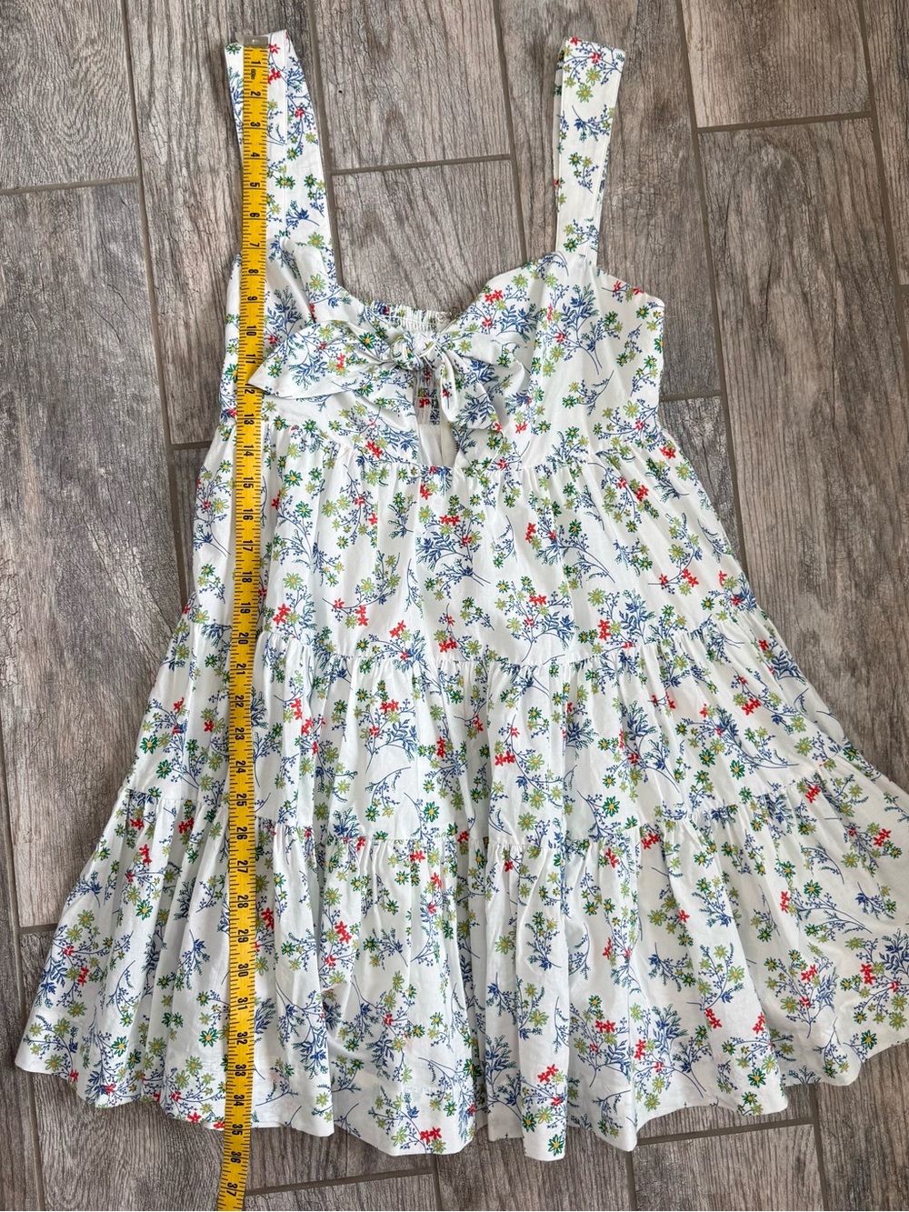 NWT Mable Wildflower key hole tiered ruffle dress szL - Picture 11 of 16